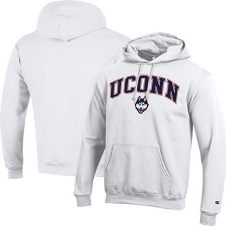 Champion Mens Champion White UConn Huskies Arched Logo Fleece Pullover Hoodie at Nordstrom, Size Xx-Large