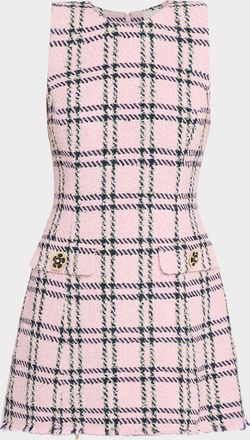 Cara Cara Posie Plaid Tweed Mini Dress