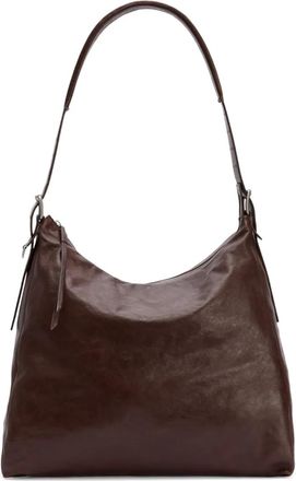 Christophe Lemaire Borsa tote in pelle con cintura - Marrone