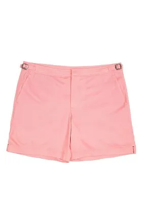 Lords of Harlech Neptune Tailored Swim Short in Fresh Pink at Nordstrom, Size 36
