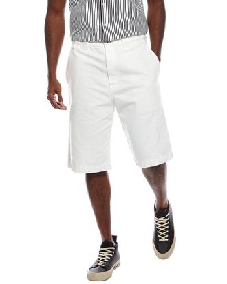 Lanvin Lanvin Wave Embroidered Denim Short