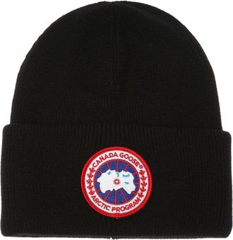 Canada Goose Wollen muts - Heren - Hoeden - Zwart - ONE Size - Wol - Accessoires