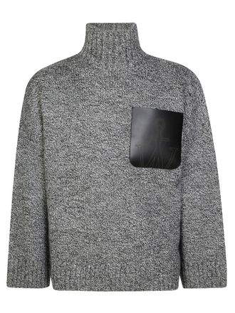 J.W.Anderson Boxy Cropped Jumper with High Neckline