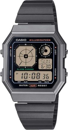 Casio Accessoires, Heren, Grijs, ONE Size, A130Wegg-1Aef Vintage Digitale Horloge