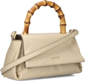 LouLou Essentiels Tassen, Dames, Beige, ONE Size, Leer, Bamboo Mae Elegante Handtas