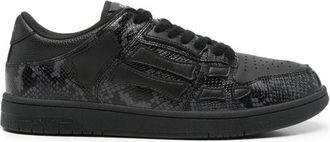 Amiri Skeltop Snakeskin-effect Sneakers