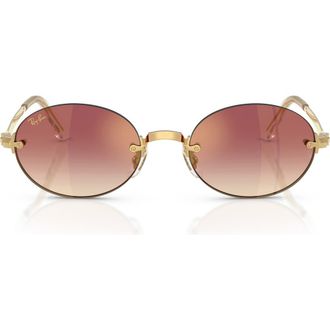 Ray-Ban x A$AP Rocky 54mm Gradient Oval Sunglasses in Arista /Clear Violet at Nordstrom
