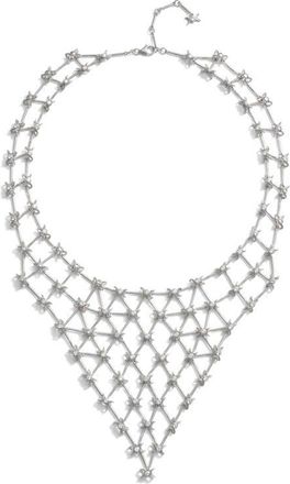 Awe Inspired Triple Moon Connector Bib Necklace in Oxidized 925 Sterling Silver at Nordstrom