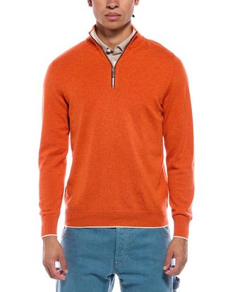 N.Peal N.Peal Carnaby Cashmere 1/2-Zip Sweater