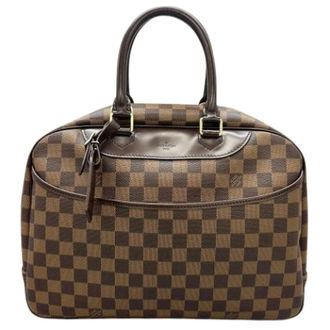 Louis Vuitton Pre-owned Handbags, female, Brown, Size: ONE SIZE Pre-owned Damier Canvas Handbag