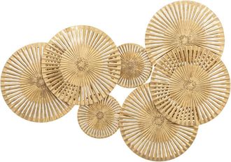 Atmosphera Atmosphera - Decoraci&oacute;n Mural Alexa Metal - Oro - 99x71 Cm Cr&eacute;ateur DInt&eacute;rieur