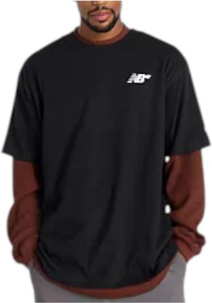 New Balance Numeric Small Logo Relaxed-Fit T-Shirt Asia Sizing Black MT53706BK
