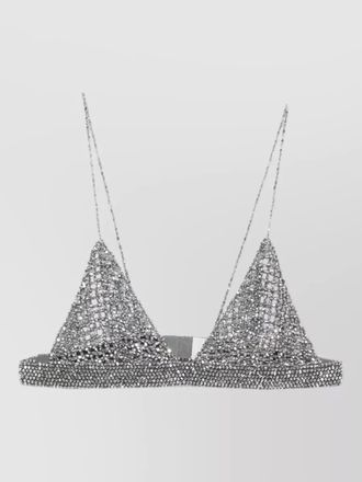 Golden Goose triangle cup top silver tone chain