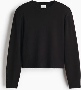 H&M Shoulder-pad Jumper in Black at Nordstrom, Size Xx-Large