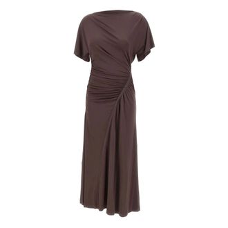HUGO BOSS Hugo, Maxi Dresses, female, Brown, Size: S Ecaren Dress
