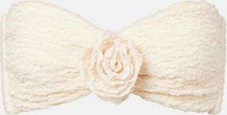 Montce Swim Rosa floral-applique bandeau bikini top