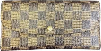 Louis Vuitton Pre-owned Lange portemonnee (bi-fold) - Dames - Vintage Accessoires - Bruin - ONE Size - Vintage