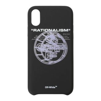 Off-white Phone Accessories, male, Black, Size: ONE SIZE Rationalism Graphic iPhone Case