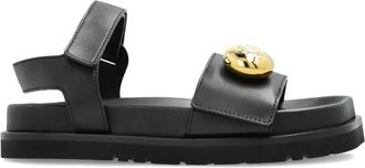 Loewe Pebble leather sandals - women - Calf Leather/Calf Leather/Rubber - 38 - Black