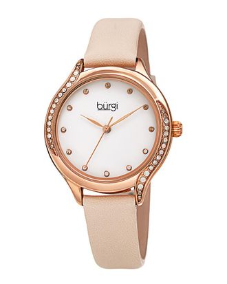 B&uuml;rgi Burgi Womens Genuine Leather Watch