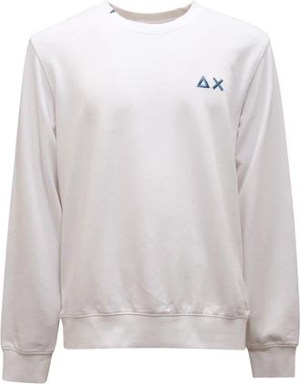 Sun 68 Basic Fleece Sweatshirt - Heren - Sweatshirts - Wit - L - Hoodies & sweatvesten