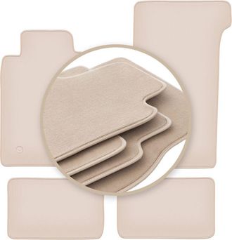 OEM Alfombrillas Premium Beige Para: Mercedes Sl R107 Sin Catalizador Coup&eacute; 1971-1989