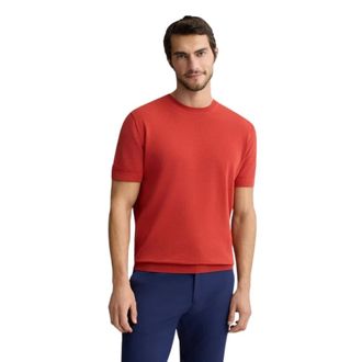 Liu Jo Camiseta de crep&eacute; de algod&oacute;n - Tops - Hombre - Rojo - XL