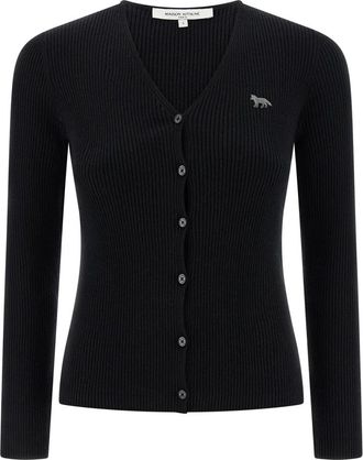 Maison Kitsuné Truien & Vesten, Dames, Zwart, M, Katoen, Truien