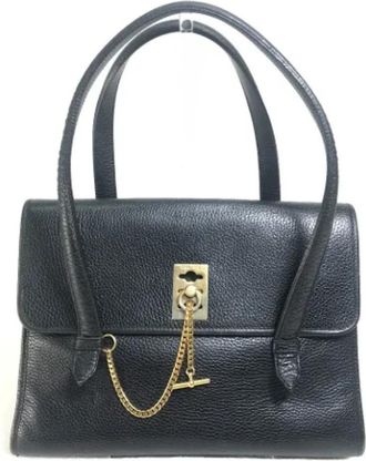 Celine Tweedehands leren handtassen - Dames - Vintage Handtas - Zwart - ONE Size - Vintage