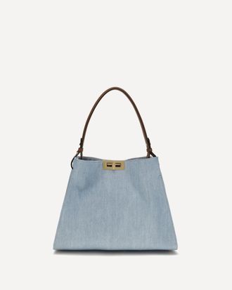 Fendi Borsa a Mano Way in denim media Woman UNI