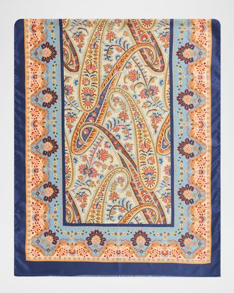 Etro Paisley Silk Scarf