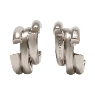 Balenciaga Saint Germain Tag Oorbellen - Dames - Oorbellen - Grijs - ONE Size - Accessoires
