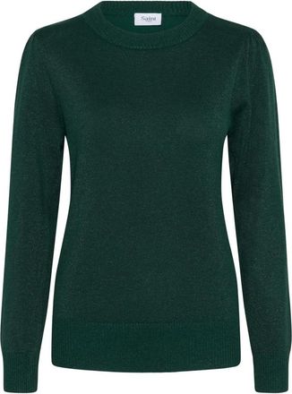 Saint Tropez KilaSZ LS Shimmer Pullover - - Knitwear - Donna - Verde - M