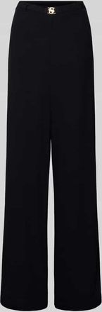 HUGO BOSS Weite Hose aus reiner Viskose Modell DOUBLE B in Black, Größe XL