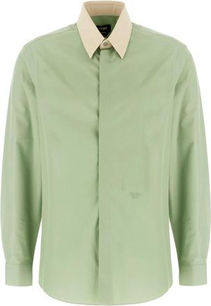 Fendi Hombre, Camisas, Verde, Talla: M