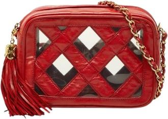 Chanel Pre-owned Borsa a Spalla in Pelle con Marchio Coco - - Pre-owned - Donna - Rosso - ONE SIZE