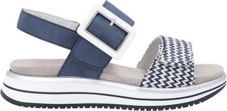 Remonte Womens Jocelyn Strap Sandals In Pazifik-Weiss / Jeans