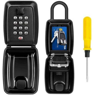 OEM Caja De Seguridad Para Llaves De 12 D&iacute;gitos, Impermeable Y Resistente A La Corrosi&oacute;n, Para Interiores Y Exteriores, Con Cerradura De Combinaci&oacute;n Y Gan