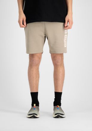 Alpha Industries Shorts ALPHA INDUSTRIES Alpha Puff Print Short, Herren, Gr. XS, Normalgr&ouml;ssen, beige (vintage sand), Obermaterial: 80% Baumwolle, 20% Polyester, Hosen