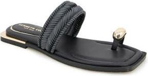 Kenneth Cole Andarna Toe Loop Slide Sandal in Black at Nordstrom Rack, Size 9.5