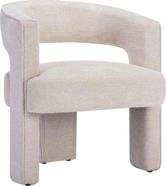 Vente-Unique Poltrona in Tessuto testurizzato Beige - FONTANOVA