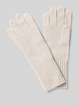 Seeberger Handschuhe aus reinem Kaschmir in Stein, Gr&ouml;&szlig;e 1
