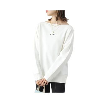 Marni Hoodies & Sweatshirts Wit Katoen - Dames - Longsleeves - Wit - S - Katoen - Tops