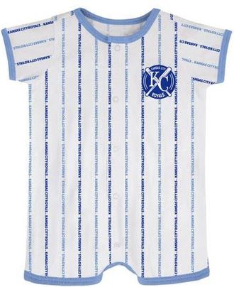Outerstuff Newborn & Infant White Kansas City Royals Ball Hitter Romper at Nordstrom, Size 3-6 M