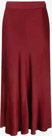 Forte_Forte Langer Rock aus Seidensatin