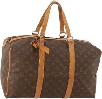 Louis Vuitton Pre-owned Boston Bag - Dames - Vintage Weekendtas - Bruin - ONE Size - Leer - Vintage