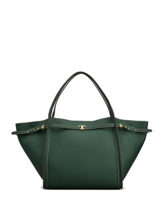 Tod's Green Logo Medium Tote