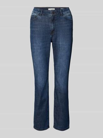 Christian Berg Culotte im 5-Pocket-Design in Marine Melange, Gr&ouml;&szlig;e 34/28