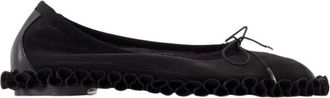 Simone Rocha Ballerinas, female, Black, Size: 10 US Black Mesh Frill Ballerinas