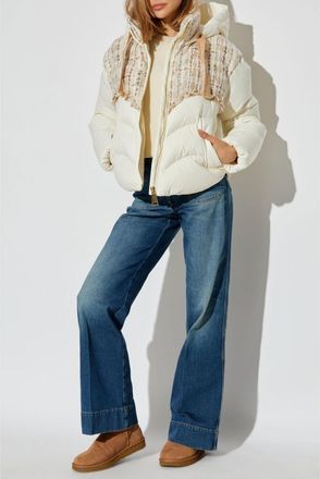 Khrisjoy drawstring hoodie jacket - women - Polyamide/Polyamide/Feather/Down - 01 - Neutrals